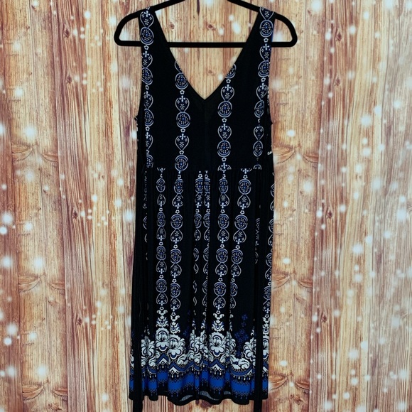 Connected Apparel Size 12 V Neck Front and Back Empire Waist Sleeveless - Picture 5 of 7